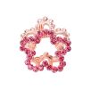2 Pcs Rhinestone Hair Claw Clips Small Jaw Clips Bling Hair Clamp, Flower-3