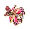 2 Pcs Rhinestone Hair Claw Clips Small Jaw Clips Bling Hair Clamp, Butterfly-14