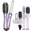 Hair Dryer Brush, 5 in 1 Detachable Blow Dryer Brush, Negative Ionic Hot Air Brush, Hair Styling Tool Set, Round Hot Air Straightener Brush Volumizer